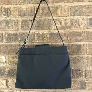 Coach black nylon shoulder bag